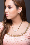 American Diamond classic Mangal Sutra with earrings