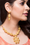 Gold Necklace With Earrings