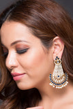 Ethnic Fashion Earring With Pearls & Kundan For Women