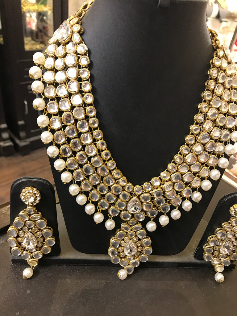 Kundan haar gold on sale