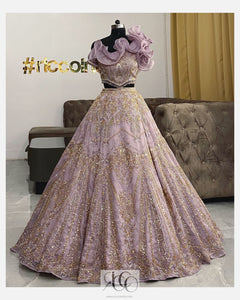 Lavender Croptop and Skirt