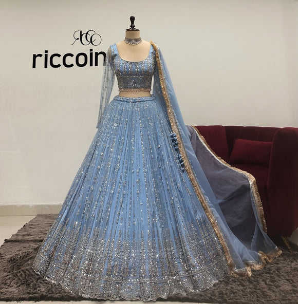 PASTEL BLUE LEHENGA