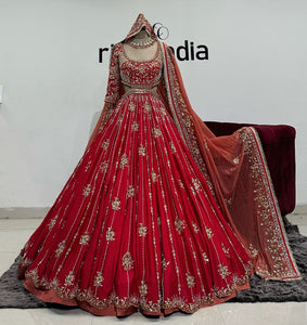 RED ANARKALI GOWN