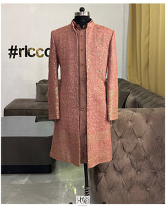 ROSEGOLD INDOWESTERN SHERWANI