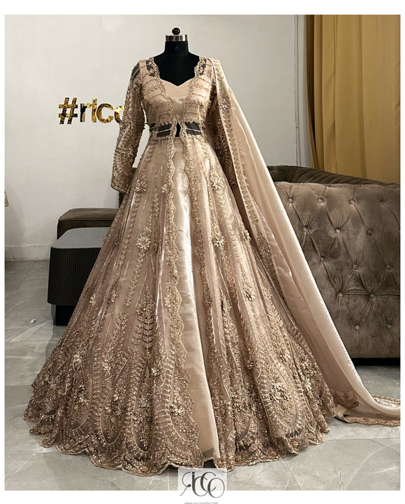 GOLD JACKET ANARKALI
