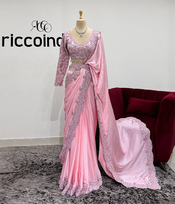 BABY PINK SAREE