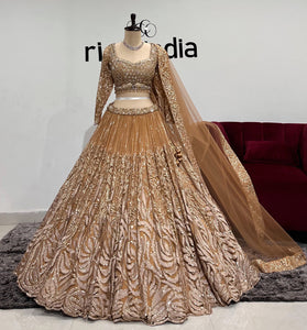 GOLD FLARED LEHENGA