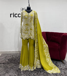 LIME GREEN SHARARA