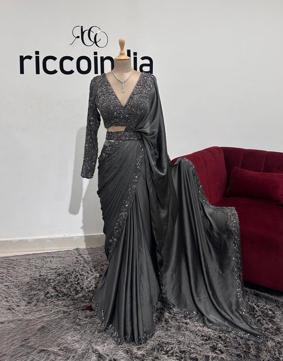 GREY SAREE