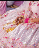 PINK GOTA & RESHAM WORK BRIDAL LEHENGA