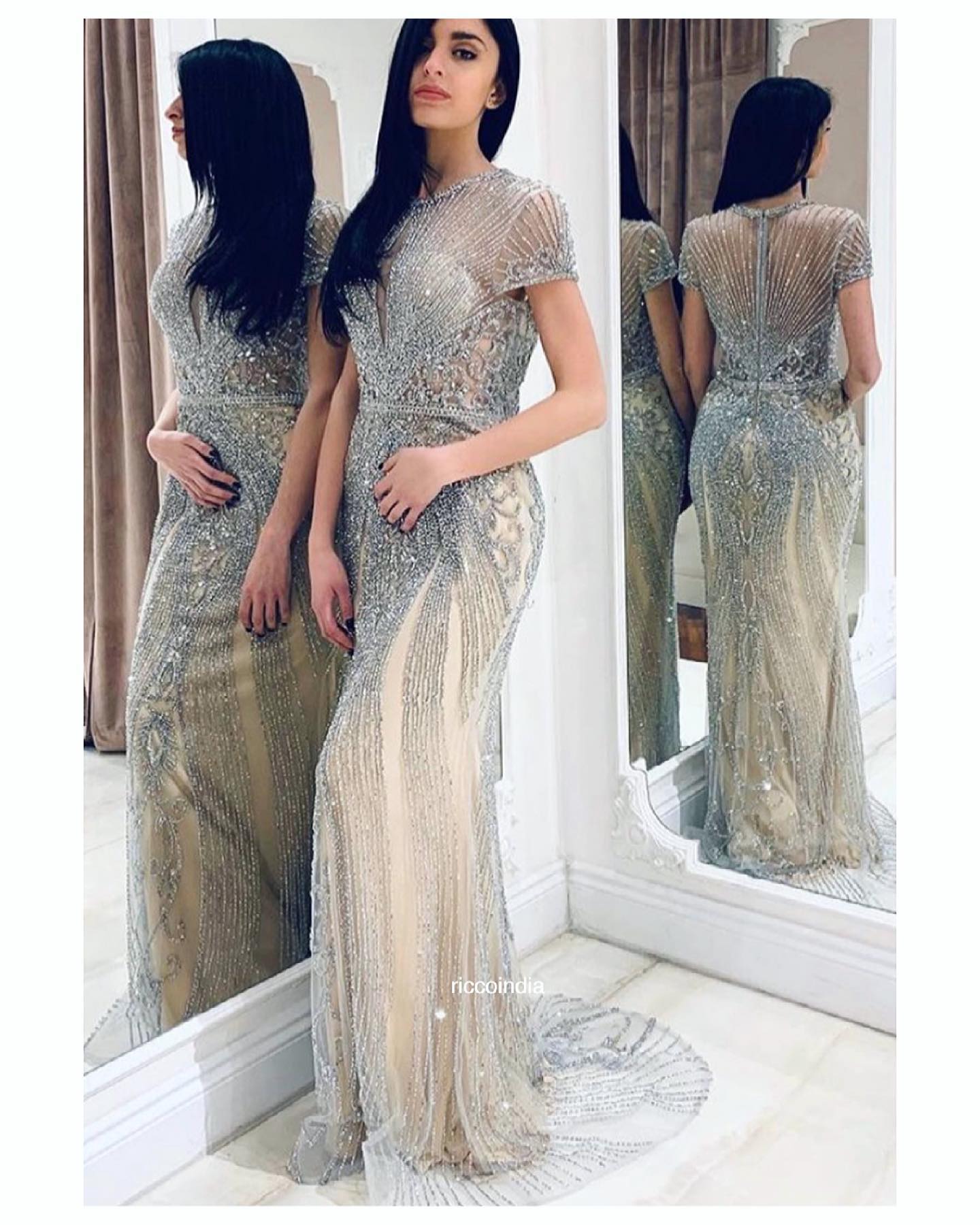 Beautiful Glitter Sequin Ball Gown Golden Silver Quinceanera Dresses, |  Vestidos de baile, Vestidos de noite, Vestido formal