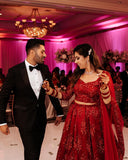 BURGUNDY LEHENGA