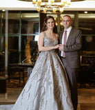 GREY BALL GOWN