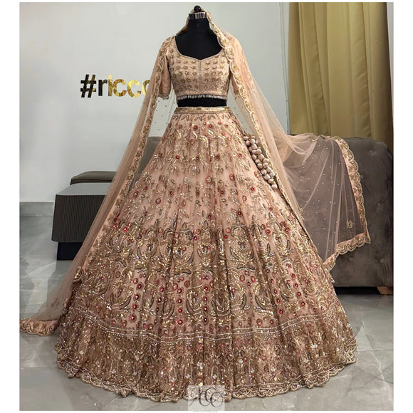 ROSEGOLD BRIDAL LEHENGA