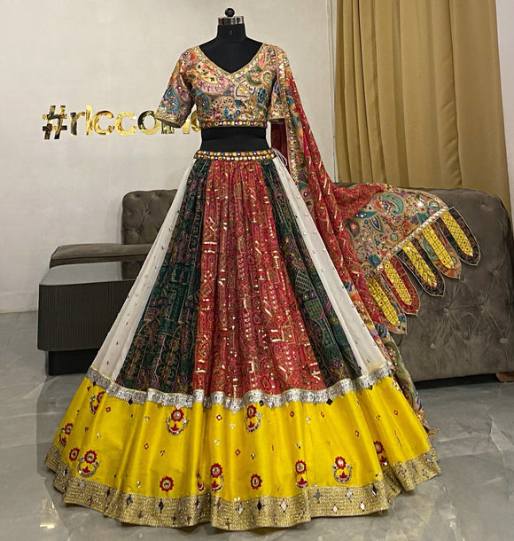 Multi-coloured lehenga