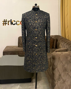 Blue sherwani
