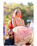 Bride and Groom Custom red outfit