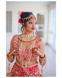 Bride and Groom Custom red outfit