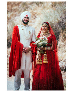 Custom bride & groom outfit