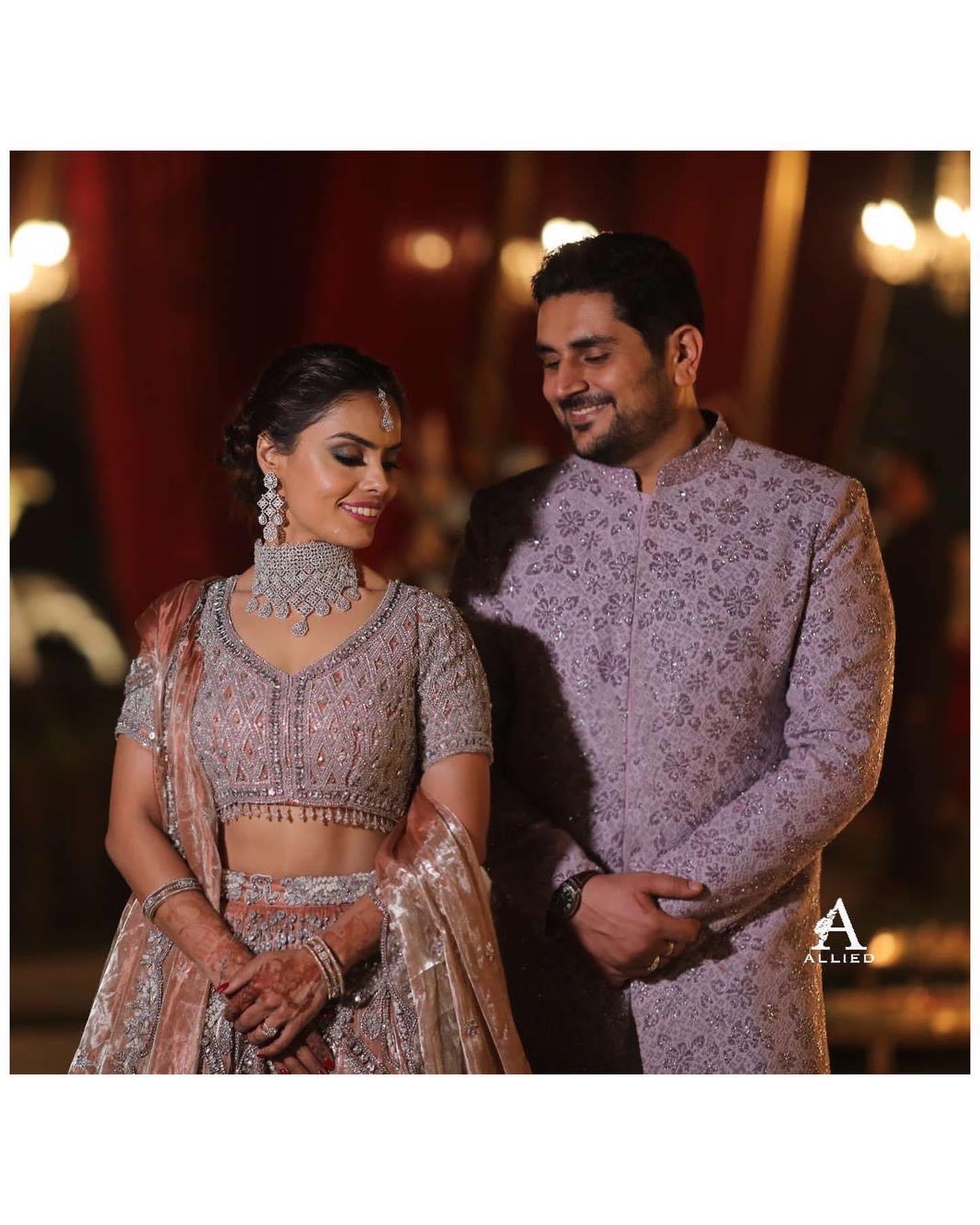 Rust copper lehenga sherwani – Ricco India