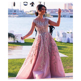 Pink crystal gown