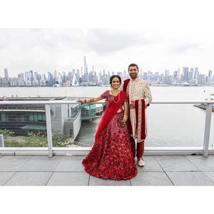 Bridal Flowery handmade lehenga