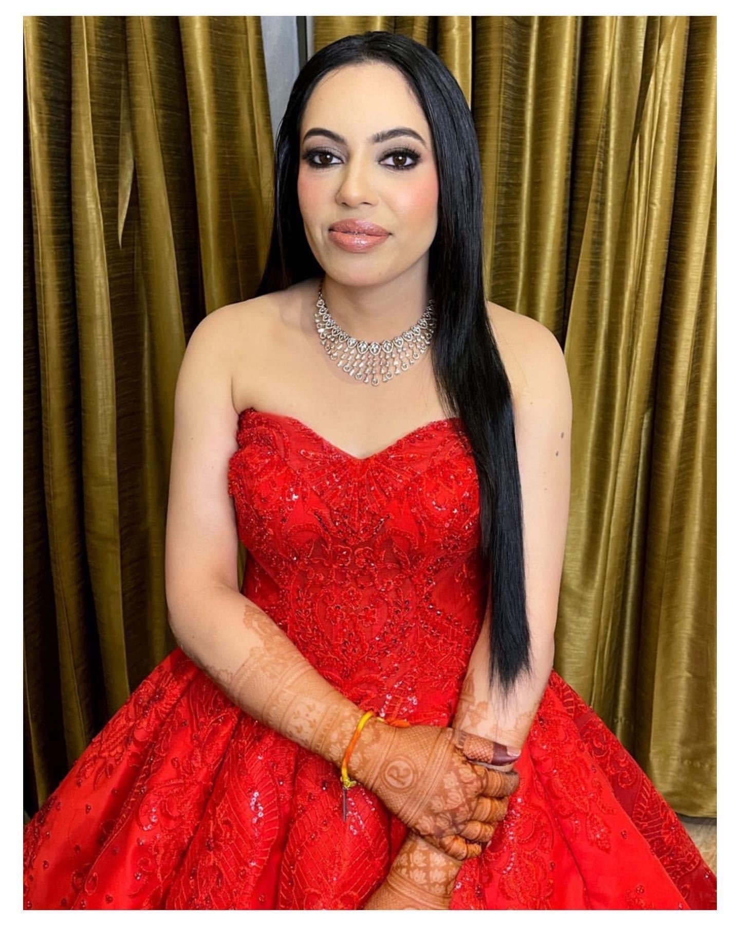 Priyanka Chopra Wore a Red Tulle Dior Ball Gown to Her Secret Wedding  Reception