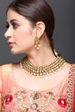 Kundan Necklace With Coffee Pearl Drops