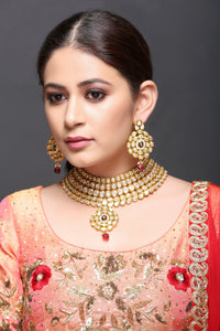 Kundan Necklace With Earrings