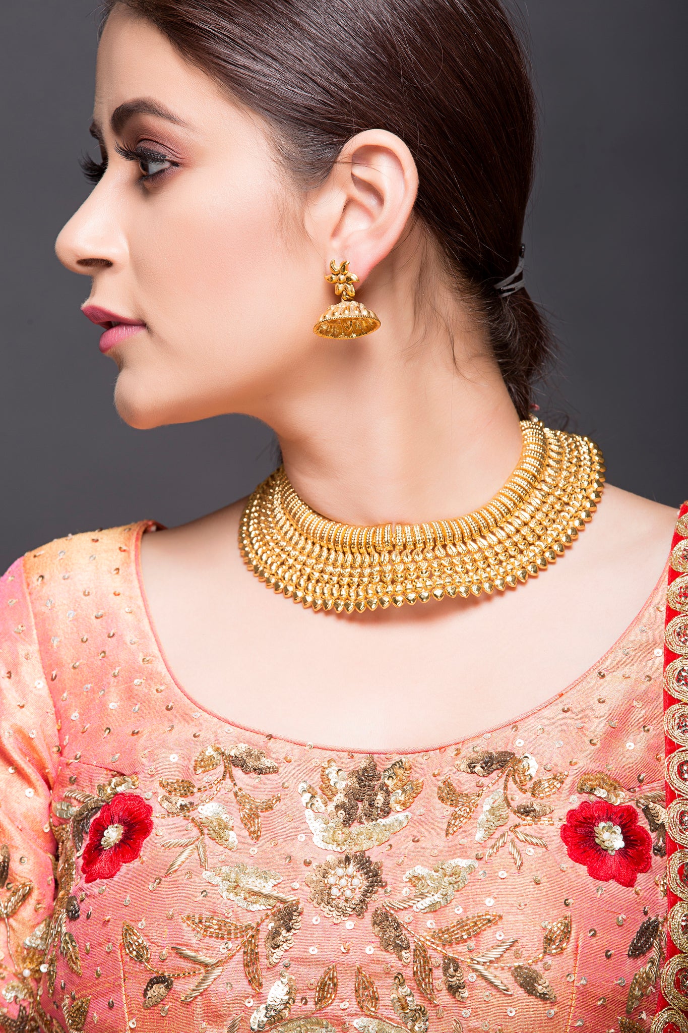 Exclusive Gold Choker Necklace | Krishna Jewellers