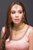 Gold big choker necklace