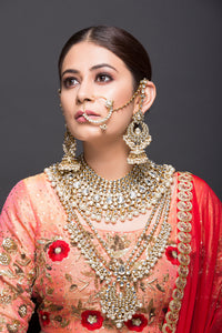 Kundan Bridal Set With Pearls