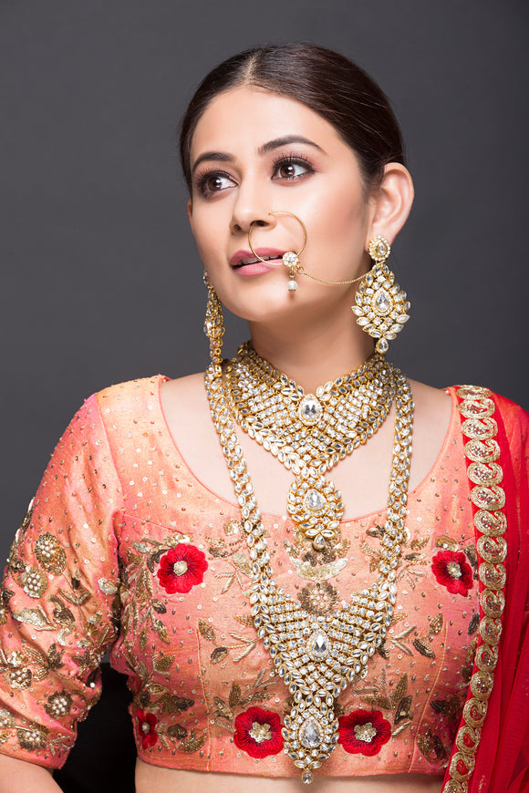 Kundan Polki Bridal Set