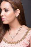 Mangal Sutra with earring set