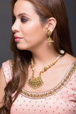 Pearl & Kundan Necklace With Earring
