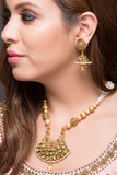 Pearl & Kundan Necklace With Earring