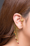 Red & Green Earcuff
