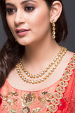 Kundan Double Line Necklace