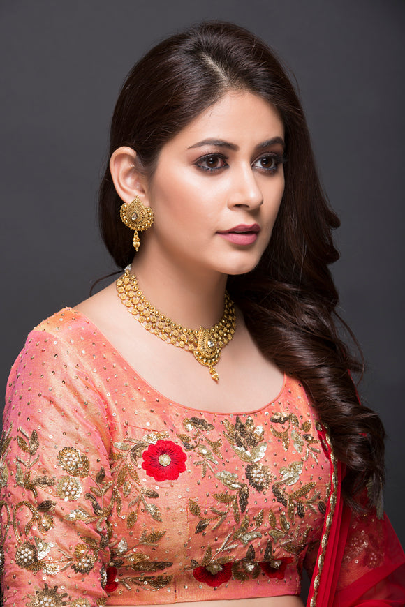 Gold-Kundan Necklace