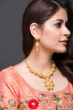 Gold Necklace With Earrings