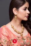 Chunky gold beads necklace