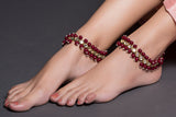 Kundan & Beads Anklet