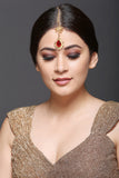 Fancy MaangTikka With Red Stone