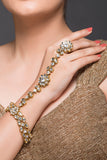 Floral Kundan Haath Phool