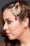 Kundan Paasa With Red Stone