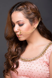 Pearl Chain Nose Ring