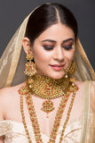 Bridal Set With Red Stones
