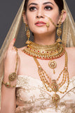 Bridal Set With Red Stones