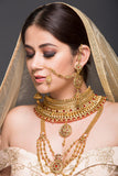 Bridal Set With Red Stones