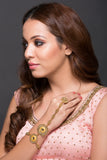 Fancy Machined Haath Phool With Kundan